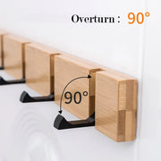 Foldable Coat Rack Bamboo Hallway Hat Hook Hanger Bedroom Door Wall-Mounting Hook Corner Room Kitchen Toilet Wall Brack Hook