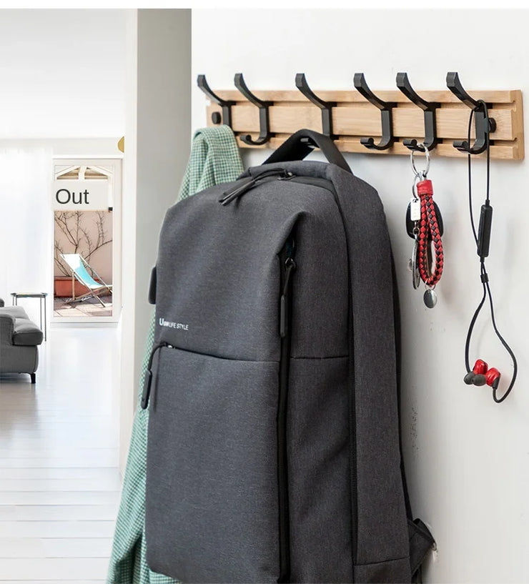 Foldable Coat Rack Bamboo Hallway Hat Hook Hanger Bedroom Door Wall-Mounting Hook Corner Room Kitchen Toilet Wall Brack Hook