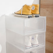 12 Pcs Stackable Clear Shoe Storage Boxes