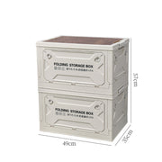 Camping storage box Side door outdoor picnic storage box Folding portable