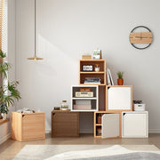Rubik's Cube Bookshelf Floor-to-ceiling low bookcase Small living room shelf Bedroom storage Grid locker Bay window locker