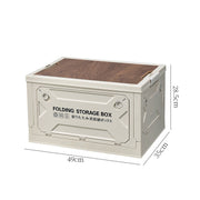 Camping storage box Side door outdoor picnic storage box Folding portable