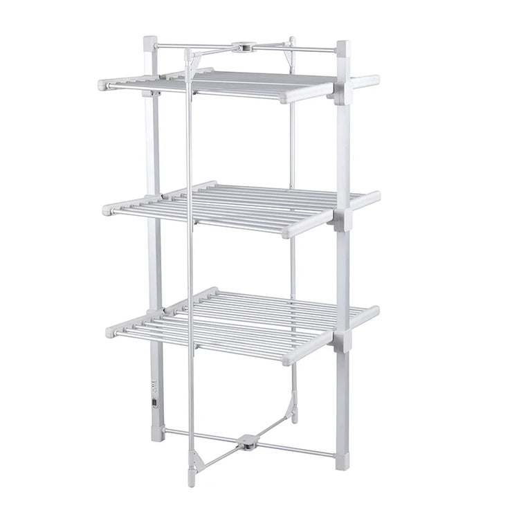 Kesing 3 Tiers Aluminum Metal Foldable Laundry Electric Heated Clothes Drying Rack Airer