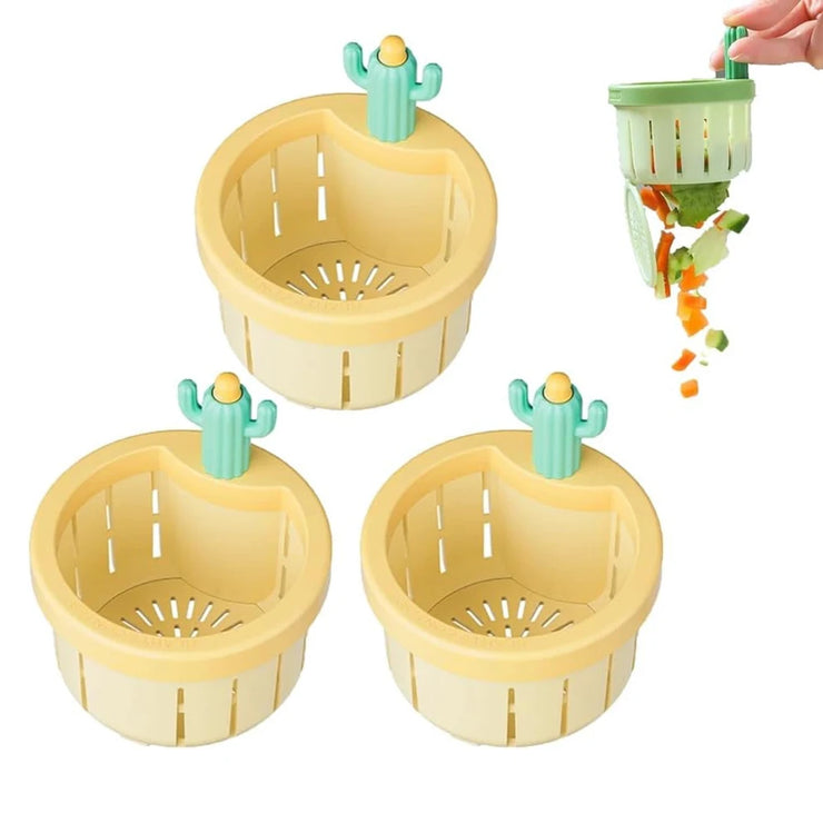 Colorful Cactus-Shape Kitchen Sink Strainer Soft Multi-holde Sewer Drain Cover Sink Accessories
