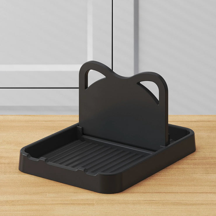 Household Foldable Pot Cover Rack Functional and Practical Vertical Pot Shovel Storage Rack Suitable for Spatulas Utensils Forks