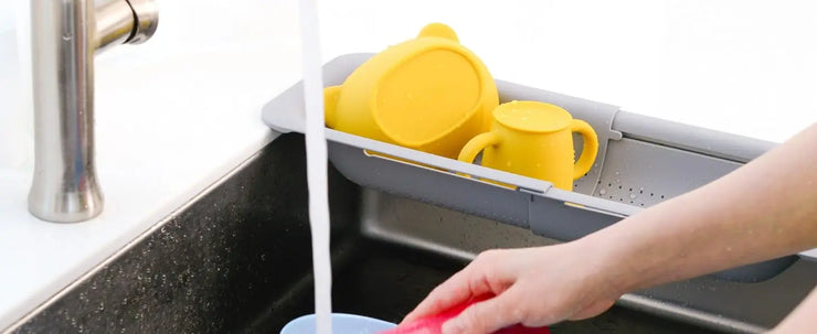 Expandable Sink Colander Strainer Basket Wash Drain Dry Dishes Veggies Pasta Kitchen Utensil Drainer Tool Home Essential Gray
