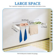 Retractable Clothes Drying Rack Wall Mounted Drying Rack Clothing ABS Foldable Laundry Drying Rack