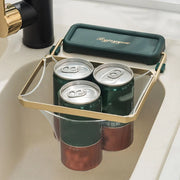 Kitchen Sink Filter Rack Foldable Sink Strainer Mesh Bag Stand Waste Garbage Net Shelf Anti-Clogging Disposable Garbage Mesh Bag