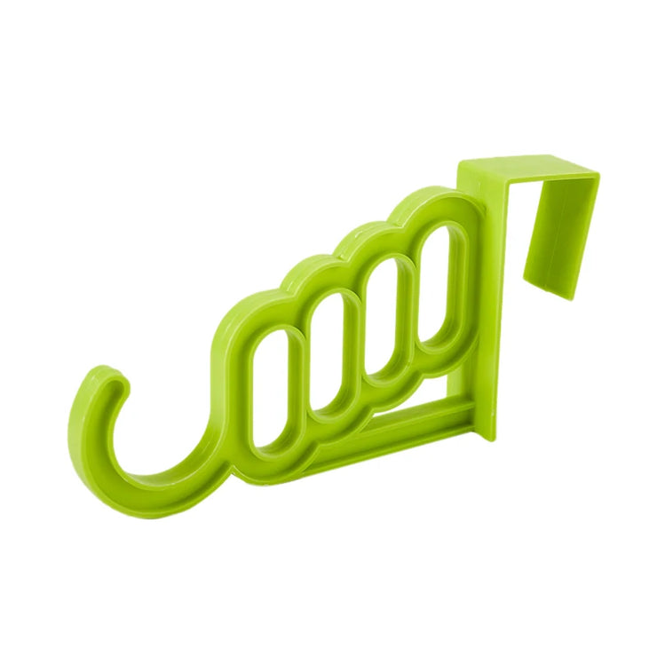 Multi-Function Home Accessories Foldable Clothes Hanger Drying Rack 5 Hole Suit Bathroom Door Plastic Organizer Storage Rack