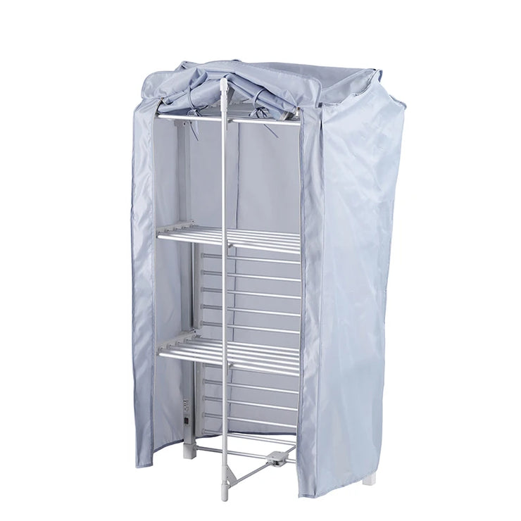 Kesing 3 Tiers Aluminum Metal Foldable Laundry Electric Heated Clothes Drying Rack Airer