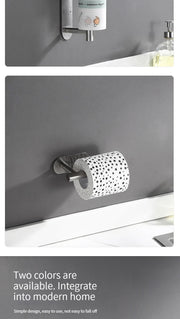 Stainless Steel Silver / Black Paper Towel Wipe Hanging Rack Can Store Cling Film Wipes Roll Paper Rack For The Kitchen Bathroom