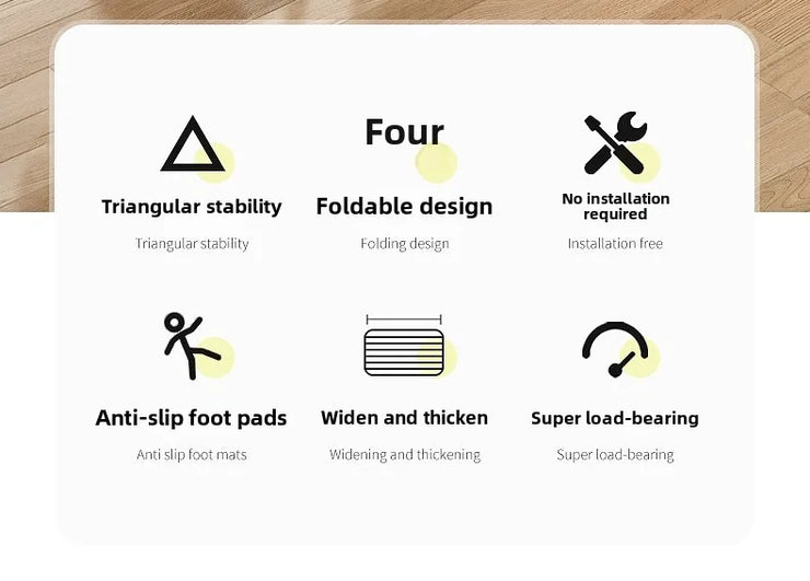 Multifunctional Folding Ladder – Space-Saving Herringbone Design, Dual-Purpose Clothes Rack for Home Use