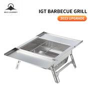 Outdoor  Camping IGT Folding Portable Table Barbecue Rack BBQ Household Novelty Tourism Cool Camping Supplies gear Grill