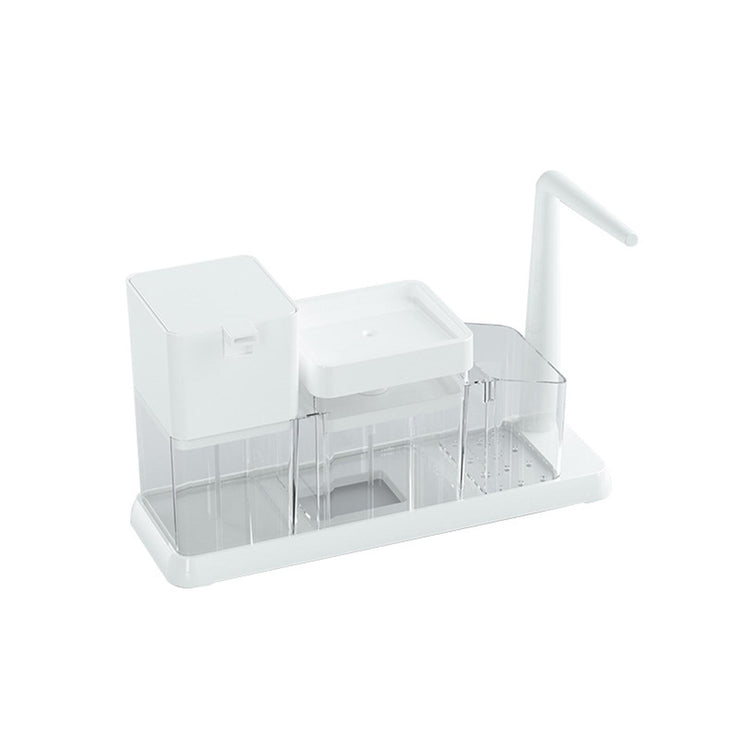 Dish Soap Dispenser Large Capacity Kitchen Durable Caddy Organizer Kitchen Gadgets Single Hand Refillable Washing Soap Dispenser