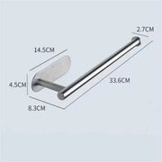 Stainless Steel Silver / Black Paper Towel Wipe Hanging Rack Can Store Cling Film Wipes Roll Paper Rack For The Kitchen Bathroom