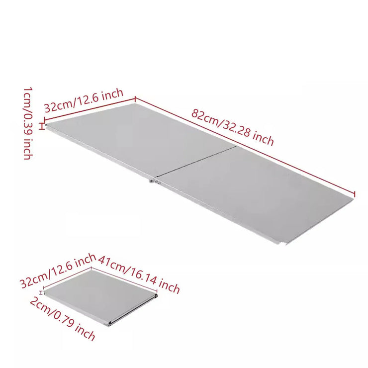 Folding Table Storage Rack Outdoor Furniture for Backyard Camping Picnic