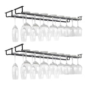 NICEFurniture Useful Iron Wine Rack Glass Holder Hanging Bar Hanger Shelf Wine Glass Rack Stand Paper Roll Holder for Home