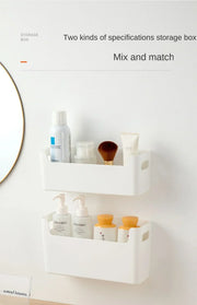 Non Perforated Cling Film Rack Inside Cabinet Wall Shelf Shelves Spice Dish Drying Rack Cabinet Door Organiser for Kitchen