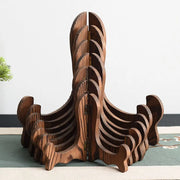 Retro 1PC Porcelain Plate Display Foldable Home Decor Decorative Rack Storage Rack Easel Display Stand