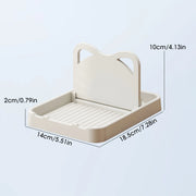 Household Foldable Pot Cover Rack Functional and Practical Vertical Pot Shovel Storage Rack Suitable for Spatulas Utensils Forks
