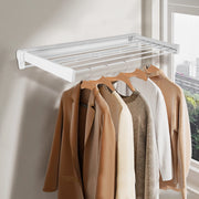 Retractable Clothes Drying Rack Wall Mounted Drying Rack Clothing ABS Foldable Laundry Drying Rack