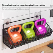 Kitchen Wall Mounted Storage Rack Onion Ginger Garlic Condiments Spice Shelf Wall Punch-Free Vegetable Fruit Drain Basket