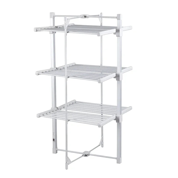 Kesing 3 Tiers Aluminum Metal Foldable Laundry Electric Heated Clothes Drying Rack Airer