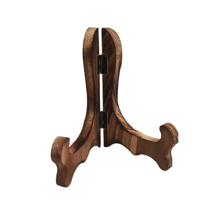 Retro 1PC Porcelain Plate Display Foldable Home Decor Decorative Rack Storage Rack Easel Display Stand