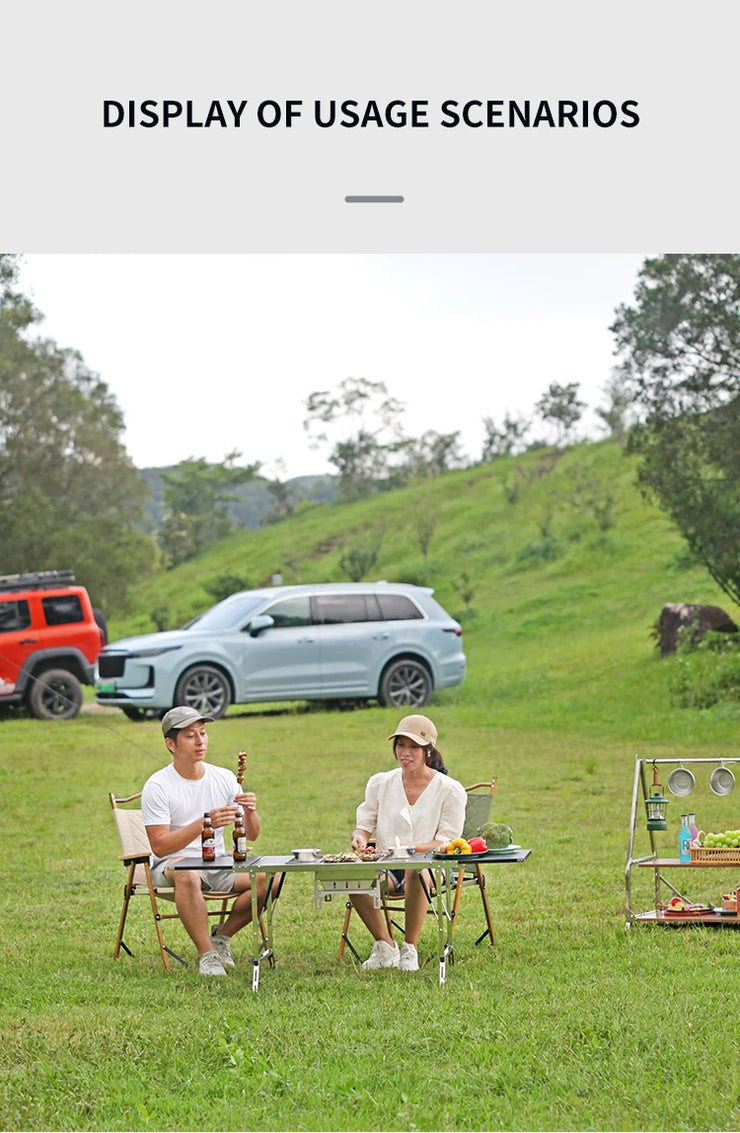 Outdoor  Camping IGT Folding Portable Table Barbecue Rack BBQ Household Novelty Tourism Cool Camping Supplies gear Grill