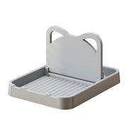 Household Foldable Pot Cover Rack Functional and Practical Vertical Pot Shovel Storage Rack Suitable for Spatulas Utensils Forks