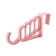 Multi-Function Home Accessories Foldable Clothes Hanger Drying Rack 5 Hole Suit Bathroom Door Plastic Organizer Storage Rack