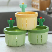 Colorful Cactus-Shape Kitchen Sink Strainer Soft Multi-holde Sewer Drain Cover Sink Accessories