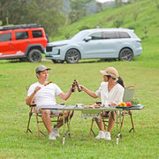 Outdoor  Camping IGT Folding Portable Table Barbecue Rack BBQ Household Novelty Tourism Cool Camping Supplies gear Grill