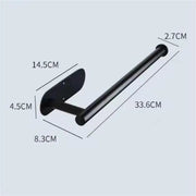 Stainless Steel Silver / Black Paper Towel Wipe Hanging Rack Can Store Cling Film Wipes Roll Paper Rack For The Kitchen Bathroom