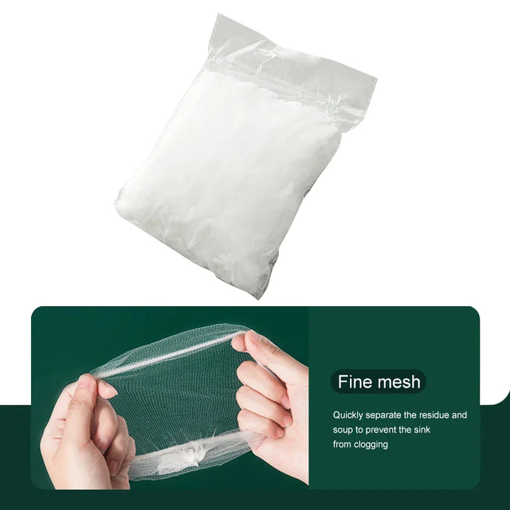 Kitchen Sink Filter Rack Foldable Sink Strainer Mesh Bag Stand Waste Garbage Net Shelf Anti-Clogging Disposable Garbage Mesh Bag