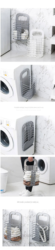 Dirty Clothes Basket Laundry Basket Foldable Clothes Basket Hanging Storage Rack Storage Basket