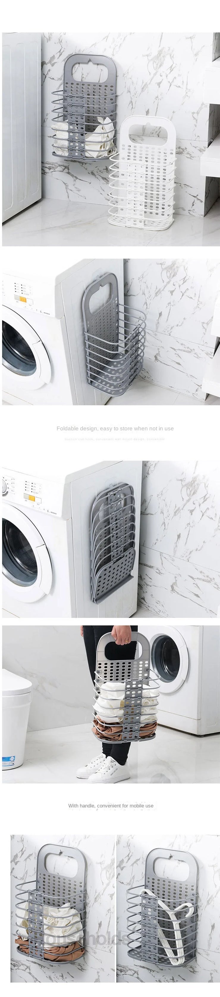 Dirty Clothes Basket Laundry Basket Foldable Clothes Basket Hanging Storage Rack Storage Basket